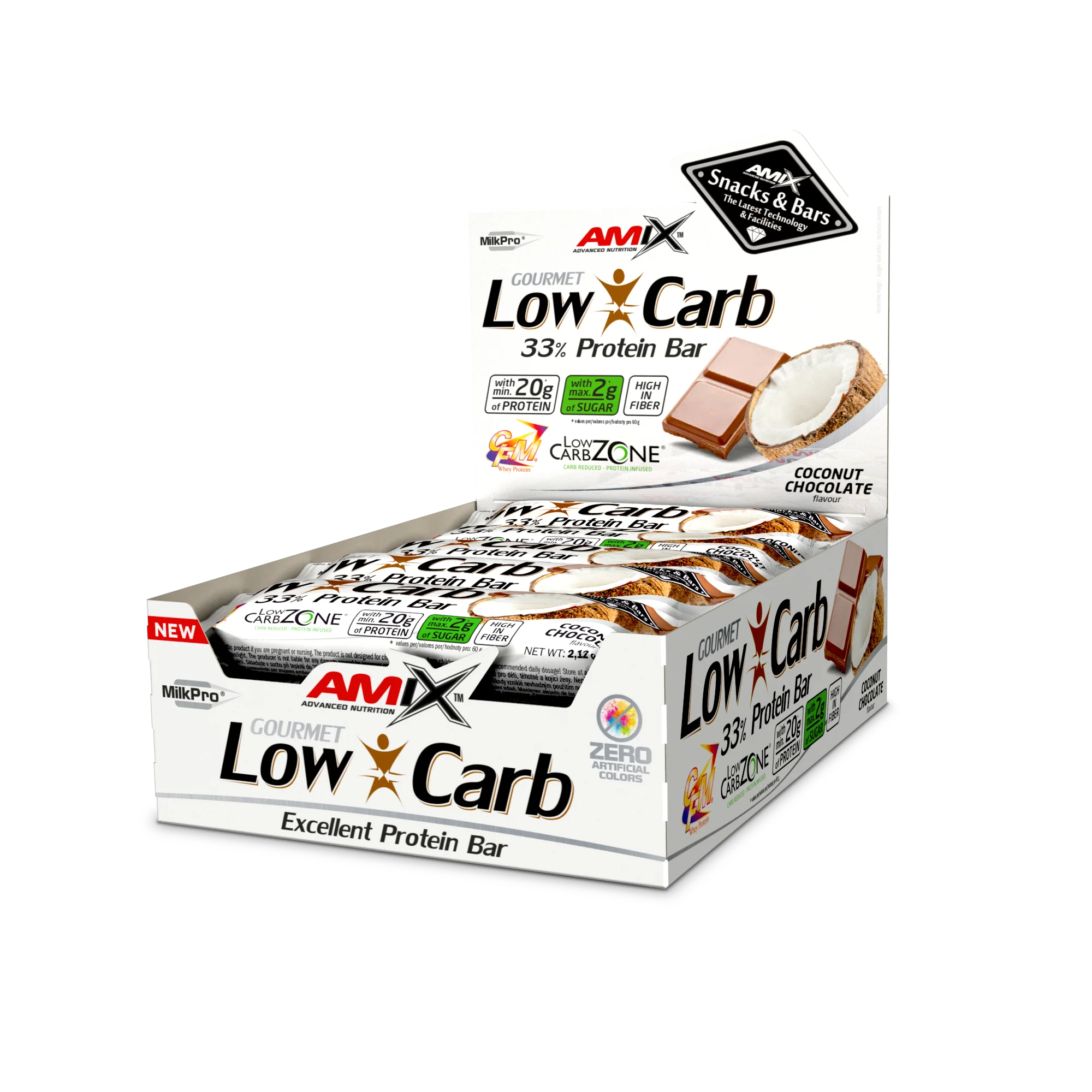 Barrita proteica Low-Carb 33% Protein Bar – Amix™ - Image 7