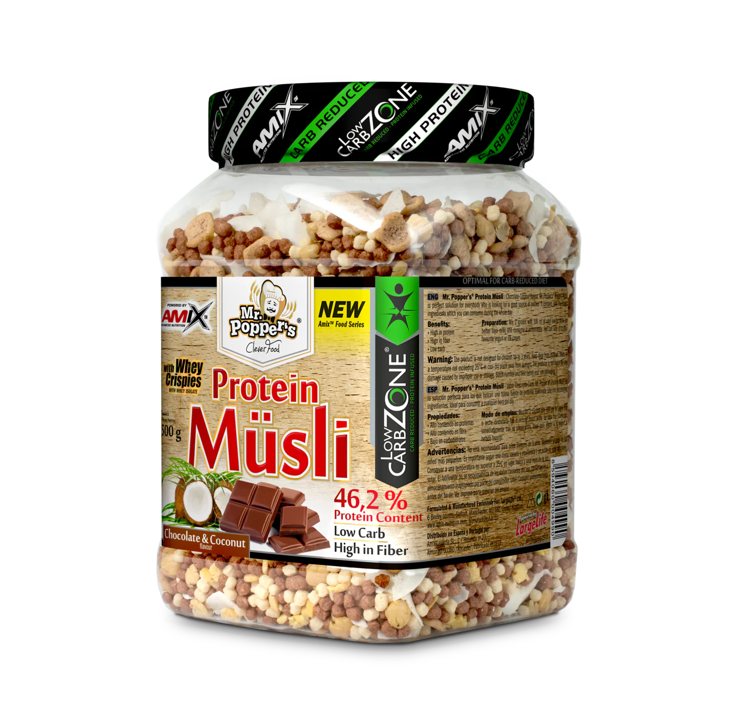 Muesli Protéico Protein Müsli 500gr - Mr.Popper‘s® - Image 3